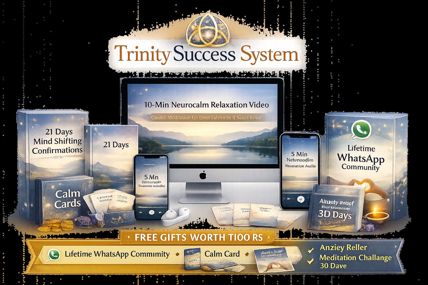 Trinity Success System programme bundle with guided videos, meditations and affirmations